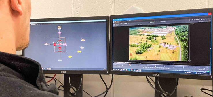 student using foundry nuke and aftereffects to create VFX - Visual effects