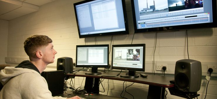 This television and digital film course allows students to build a visual portfolio in the areas of TV Studio Production, Film Production and Photography