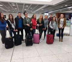 Our students at Dublin Airport.