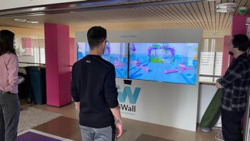 Games Students on Erasmus trying out equipment