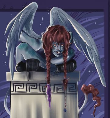 Angel on Column graphic