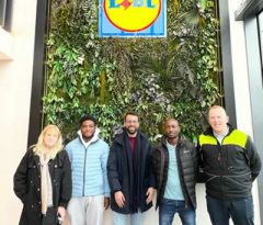 Logistics staff & students at Lidl Regional Distribution centre