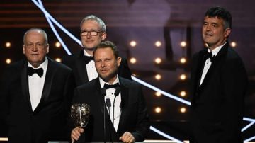 richie baneham collect his award