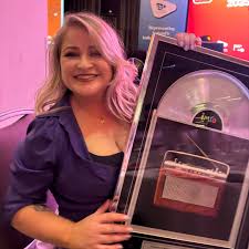 Michaela with her award